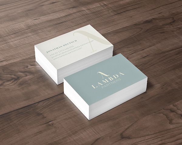 Lambda business card mock up 